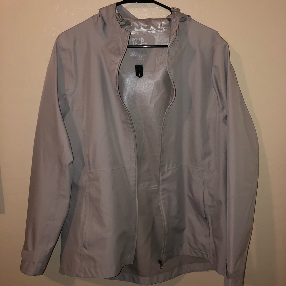 Silver windbreaker